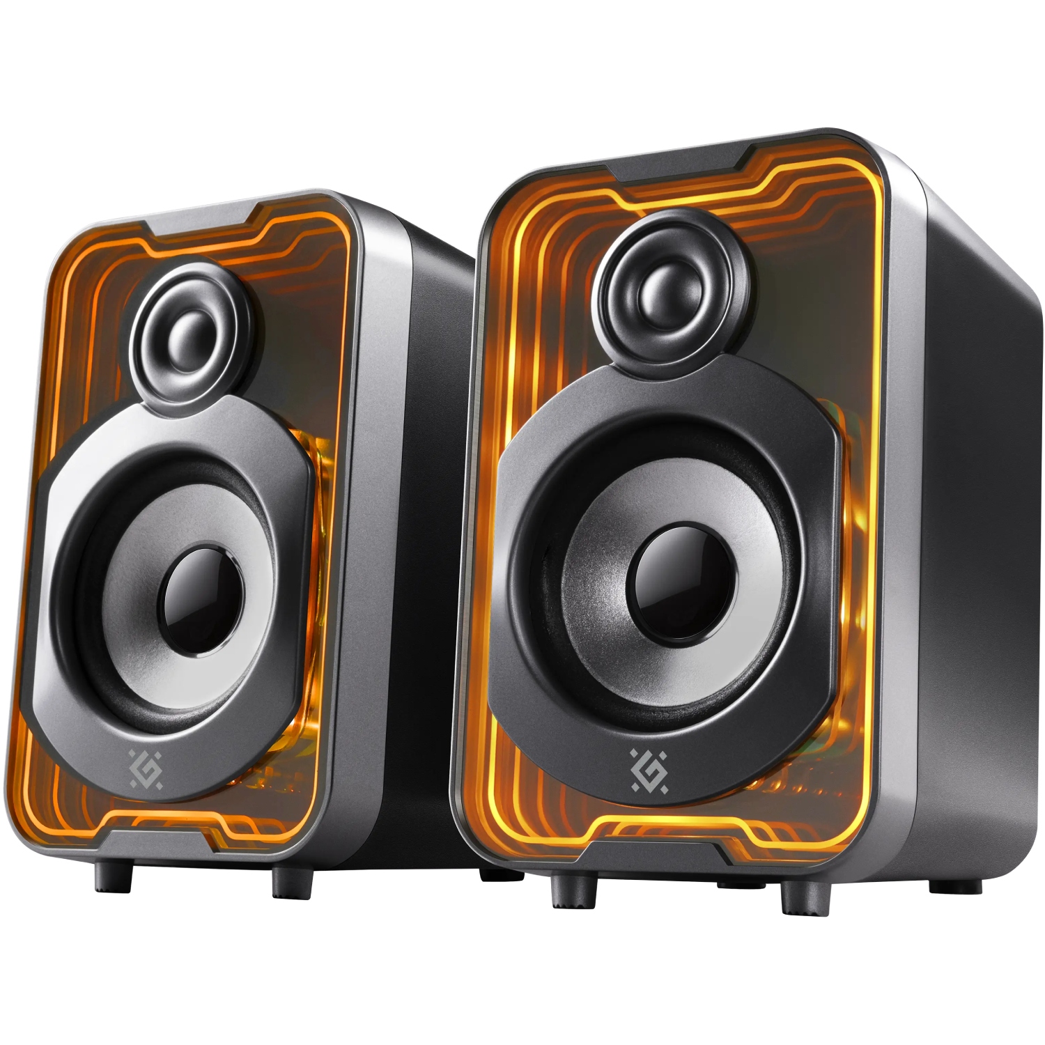 Акустична система 2.0 Defender Solar 11 10Вт, Bluetooth, RGB підсвітка, USB, чорна (65811) на малюнкі №3