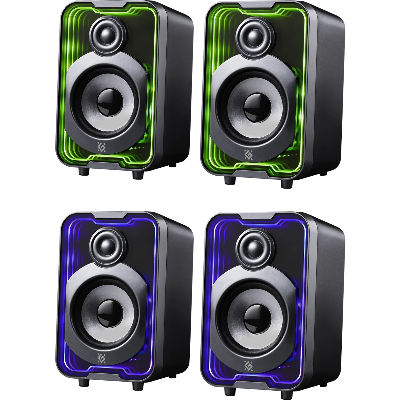 Акустична система 2.0 Defender Solar 11 10Вт, Bluetooth, RGB підсвітка, USB, чорна (65811) на малюнкі №11