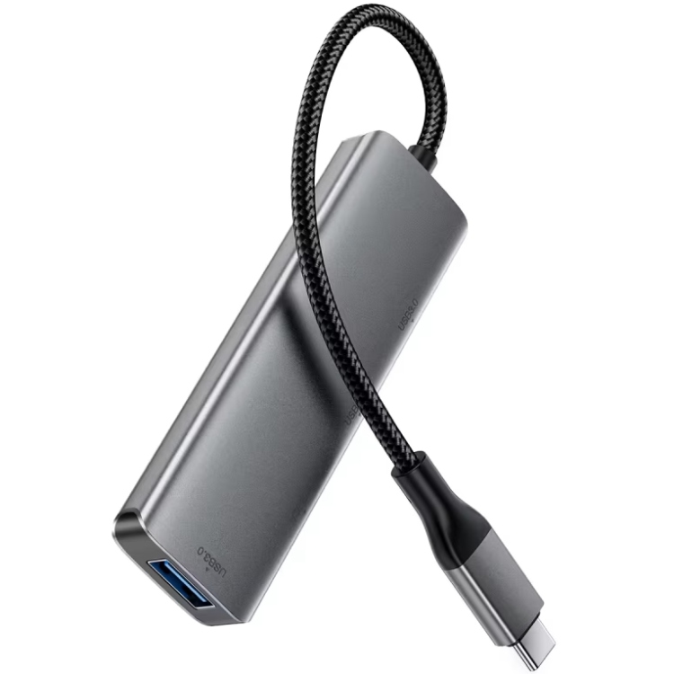 Хаб USB 3.0 - 4xUSB-A 3.0, 1м, Black J15 Acefast (6974316285908) на малюнкі №2
