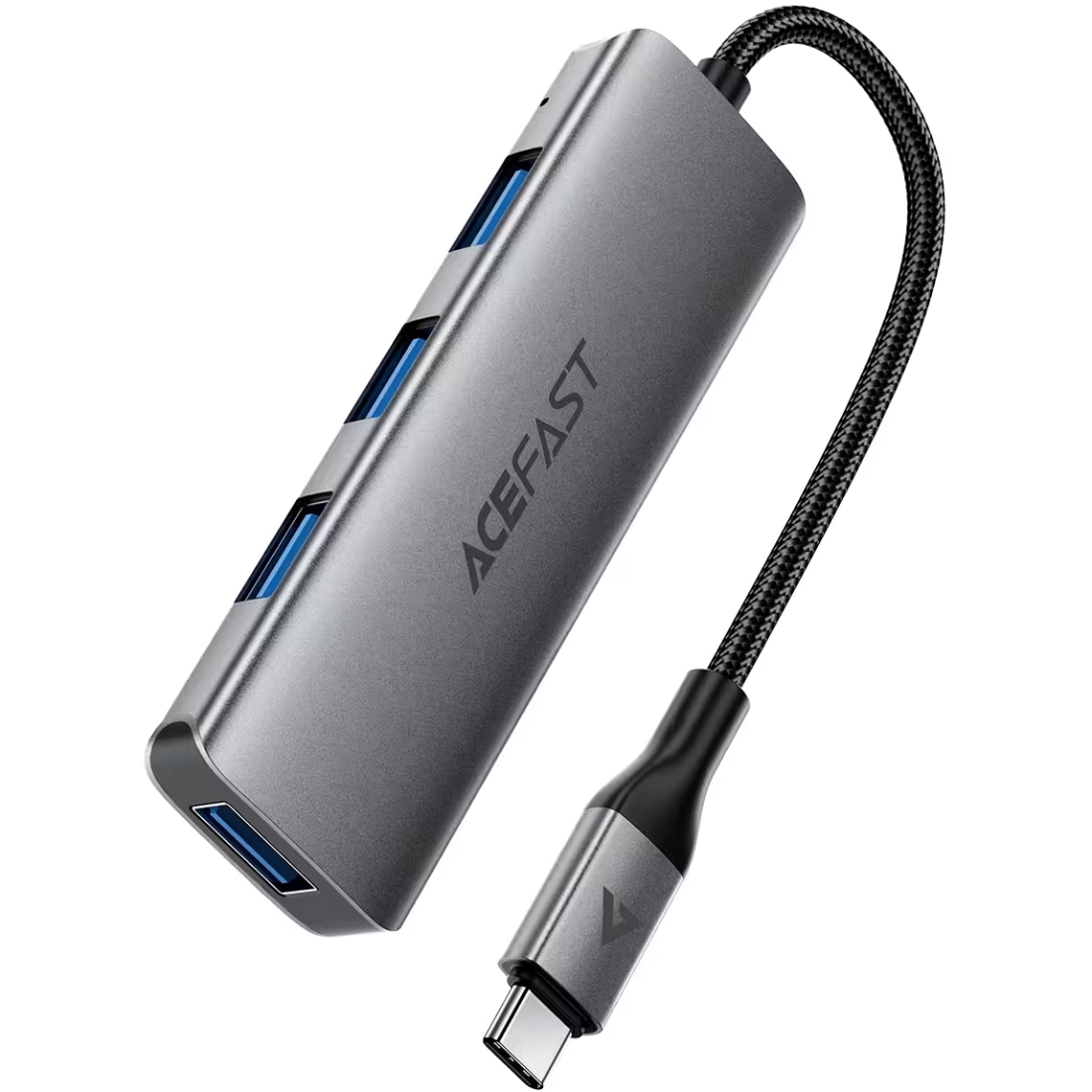 Хаб USB 3.0 - 4xUSB-A 3.0, 1м, Black J15 Acefast (6974316285908) на малюнкі №3