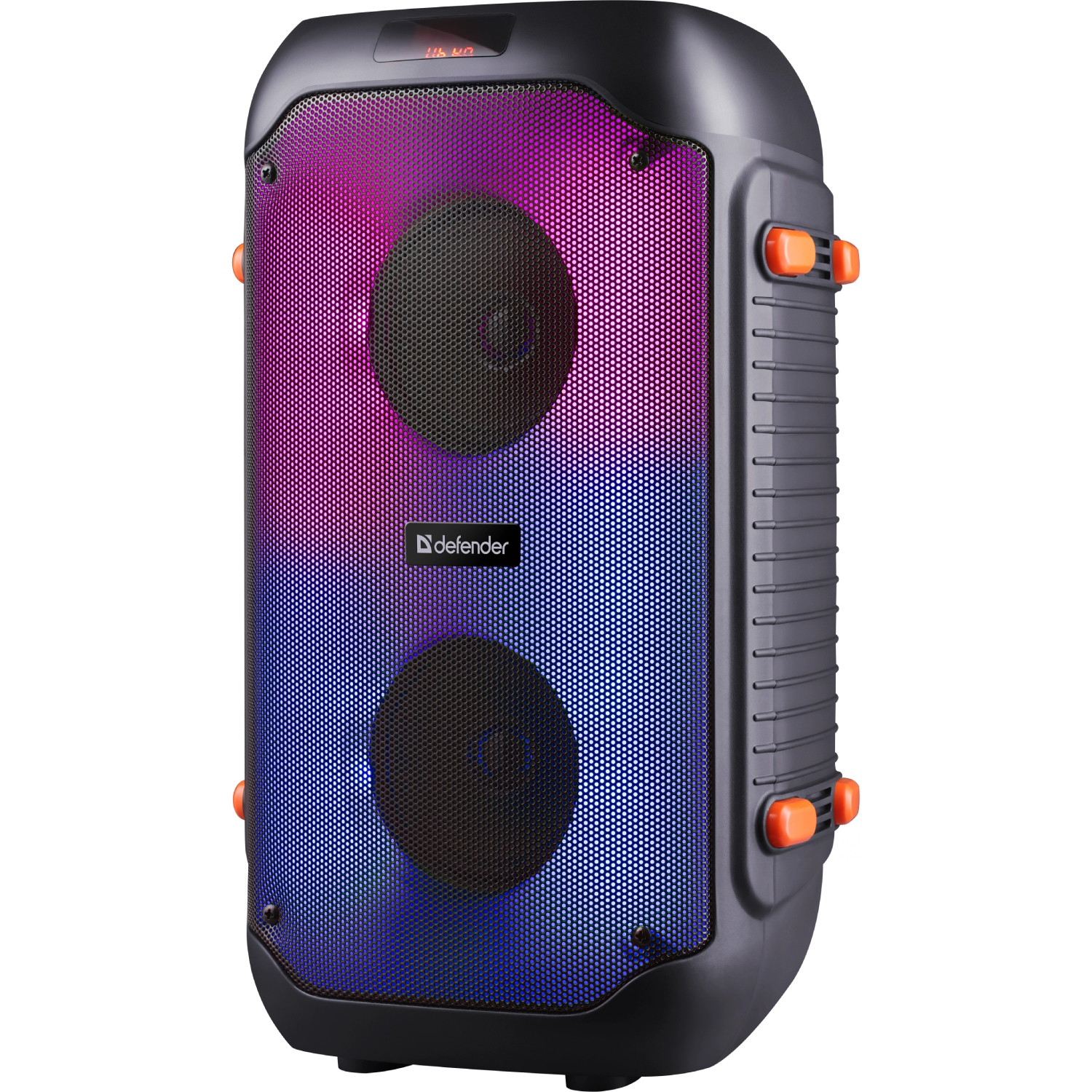 Акустична система 2.0 Defender Boomer 25, 25Вт RGB/BT/FM/USB/TF/AUX/MIC, чорна (65425) на малюнкі №2