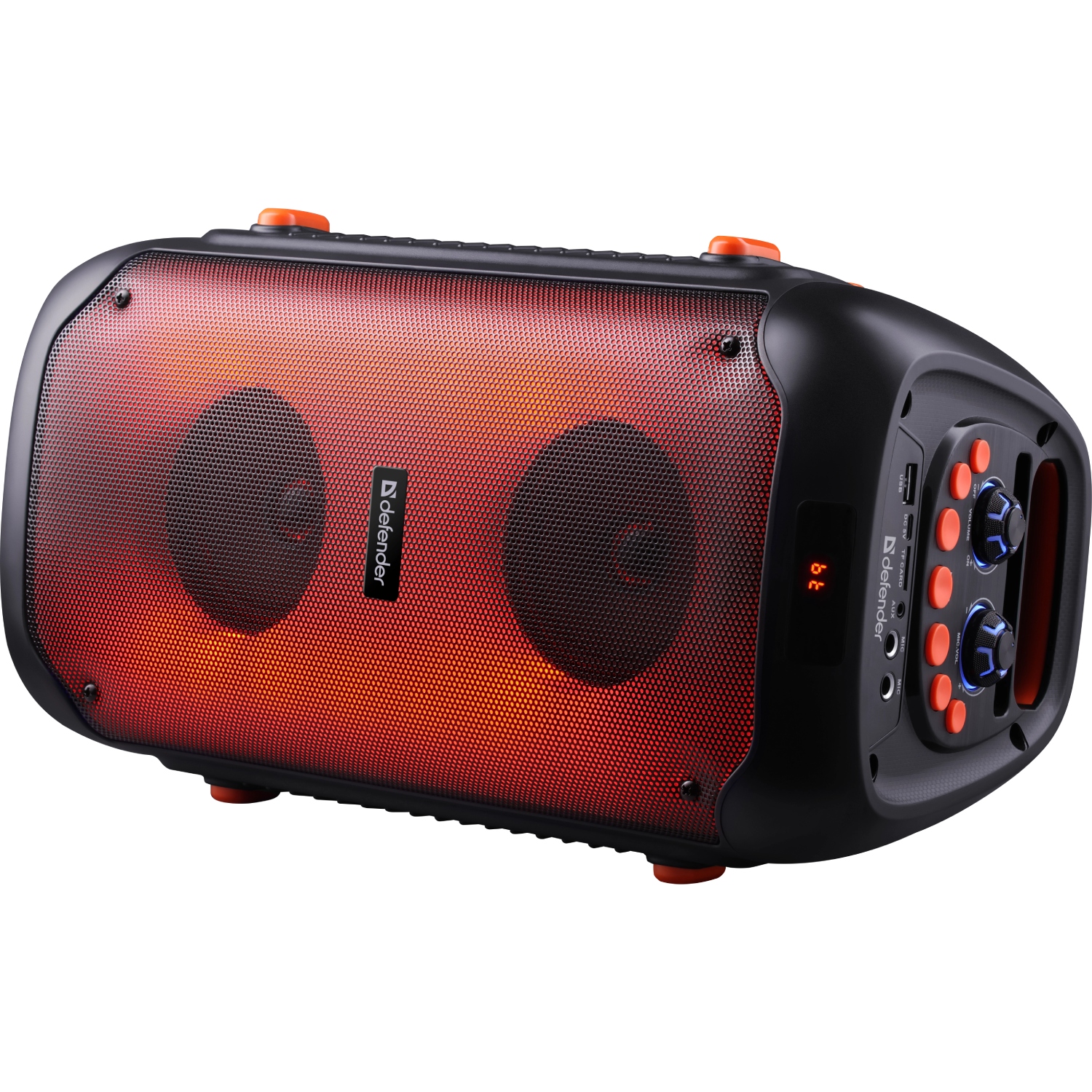 Акустична система 2.0 Defender Boomer 25, 25Вт RGB/BT/FM/USB/TF/AUX/MIC, чорна (65425) на малюнкі №9