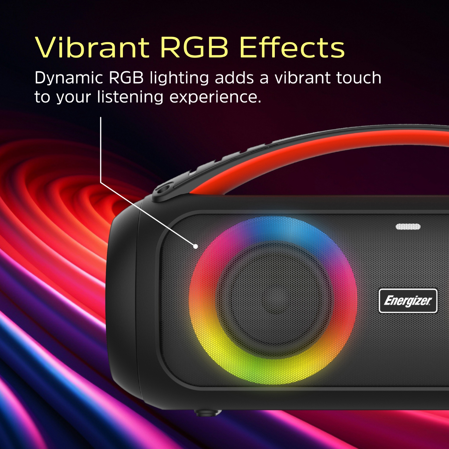 Акустична система 1.0 Energizer 20Вт Bluetooth 5.3 TF/USB/AUX/FM/TWS/MIC, Dual 3” Drivers чорна (BTS258) на малюнкі №7