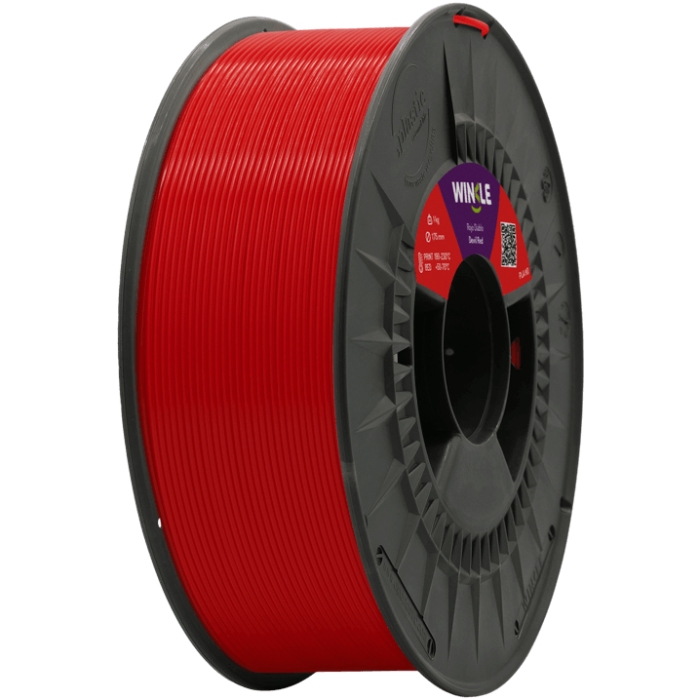 Пластик (Filament) WINKLE PLA HD 1кг, 1.75мм, пекельно-червоний (PHD01000175ROJDIAWNK) Червоний на малюнкі №1