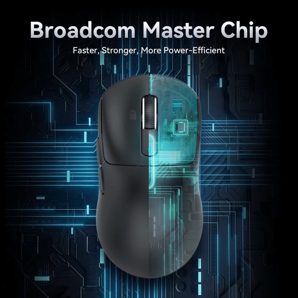 Мишка Attack Shark X3 PRO, Wireless/Bluetooth, 26000dpi. (PAW3395), 6кн, Black (X3PROB_AS) Чорний на малюнкі №3
