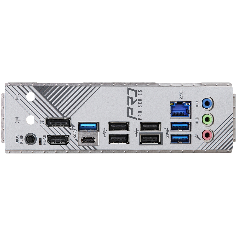 ASRock (AM5/B650, 4*DDR5, 2xPCIex16, DP/HDMI, 4xSATA, 3xM.2, 2.5GLan, 7.1ch, mATX) (B650M PRO RS) на малюнкі №4