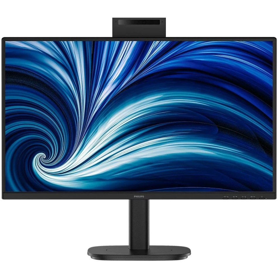 TFT 23.8 Philips 24B2N3200JH, IPS, 120Гц, VGA, HDMI, DP, USB-hub, cam, HAS, Pivot, колонки (24B2N3200JH/00) Чорний на малюнкі №1