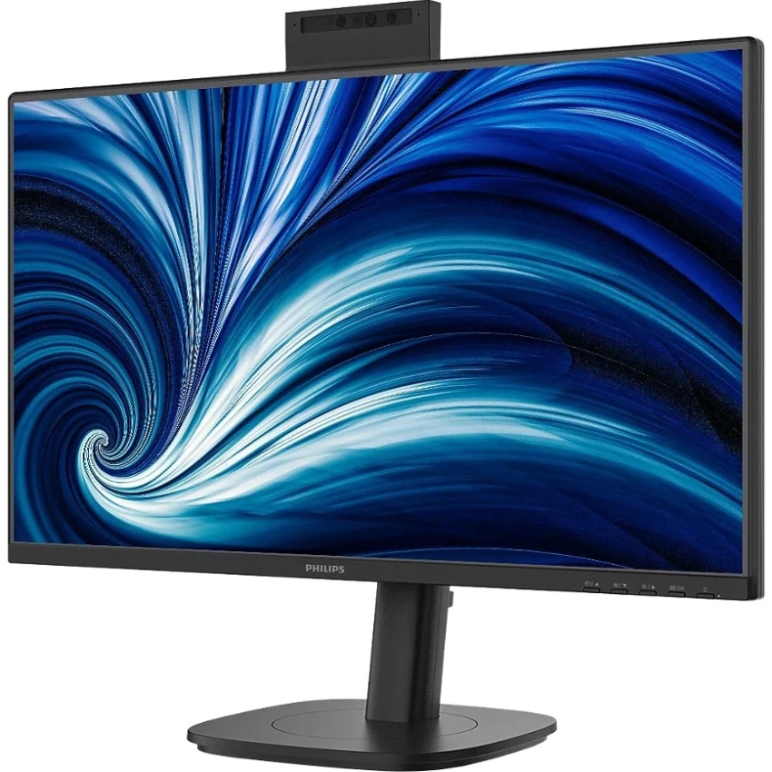 TFT 23.8 Philips 24B2N3200JH, IPS, 120Гц, VGA, HDMI, DP, USB-hub, cam, HAS, Pivot, колонки (24B2N3200JH/00) Чорний на малюнкі №2