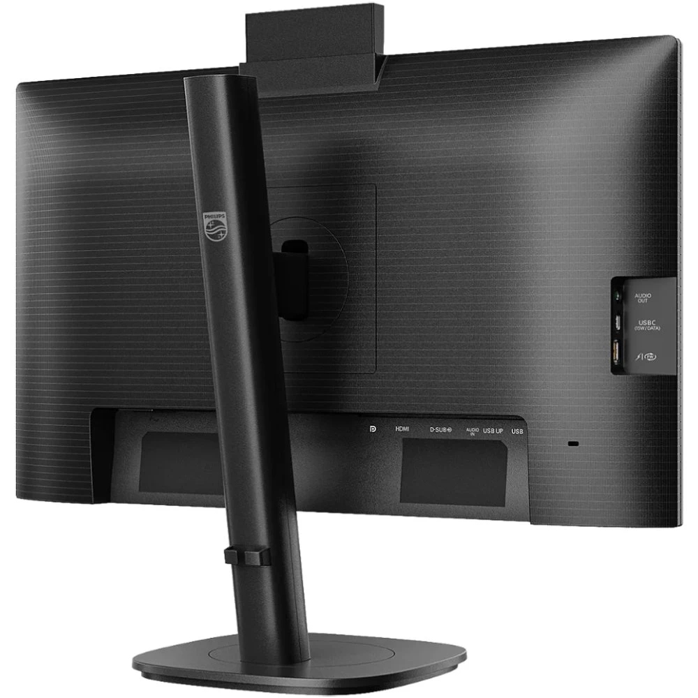 TFT 23.8 Philips 24B2N3200JH, IPS, 120Гц, VGA, HDMI, DP, USB-hub, cam, HAS, Pivot, колонки (24B2N3200JH/00) Чорний на малюнкі №4