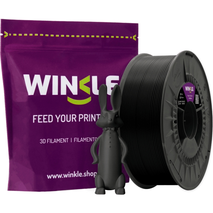 Пластик (Filament) WINKLE PETG 1кг, 1.75мм (PET01000175NEGAZAWNK) Чорний на малюнкі №2