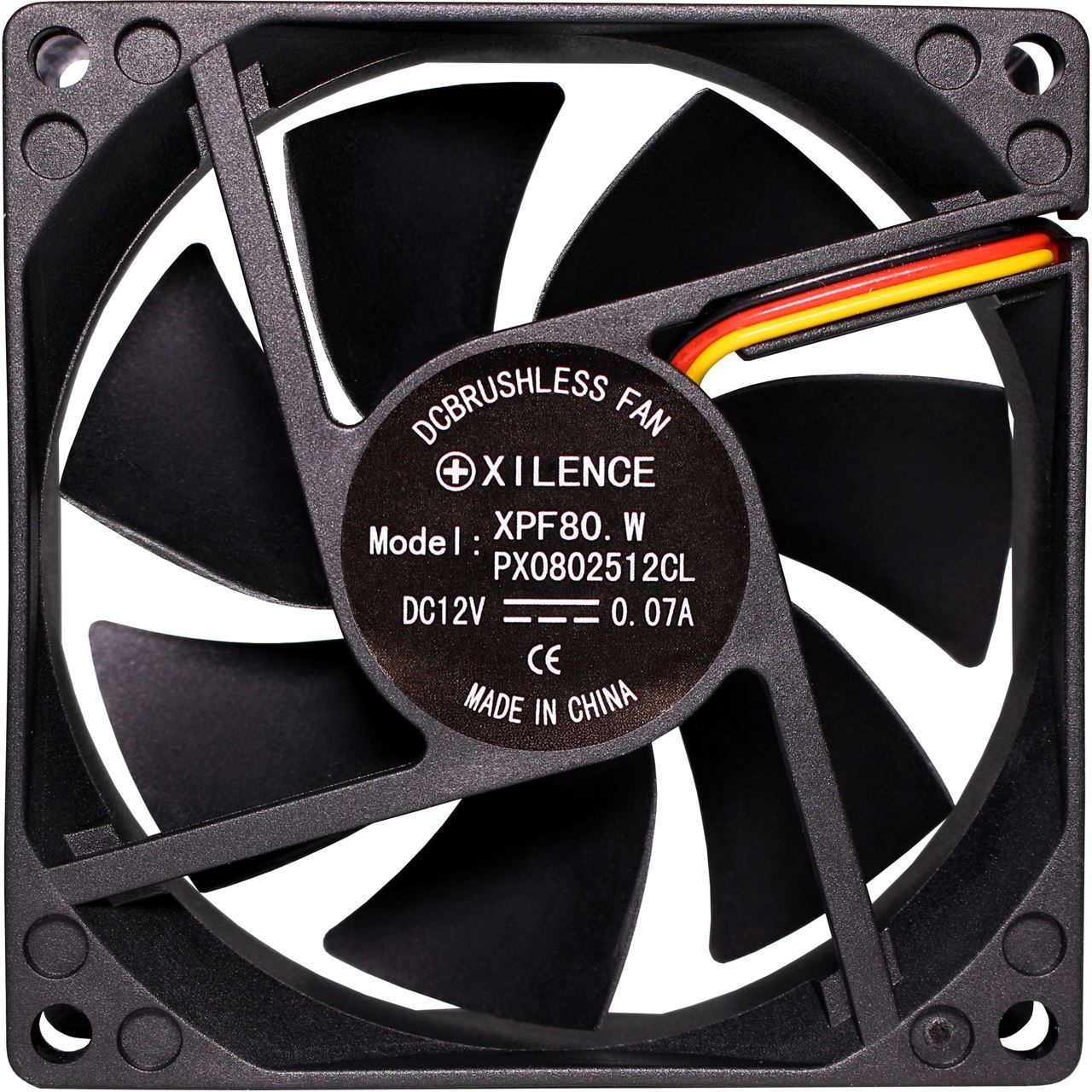 Вентилятор для корпуса 80mm Xilence XPF80.W Black, White Box (XF034) на малюнкі №4