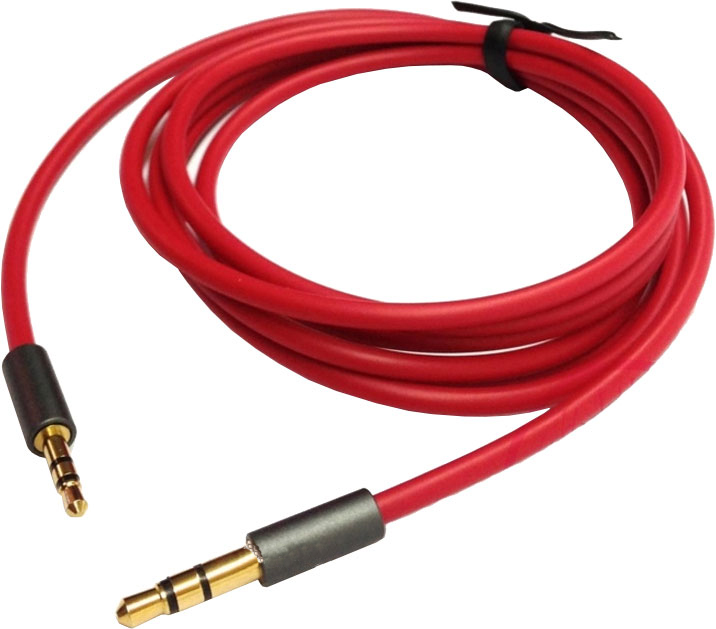 Кабель AUX Audio TRS M/M 1.2м Premium червоний