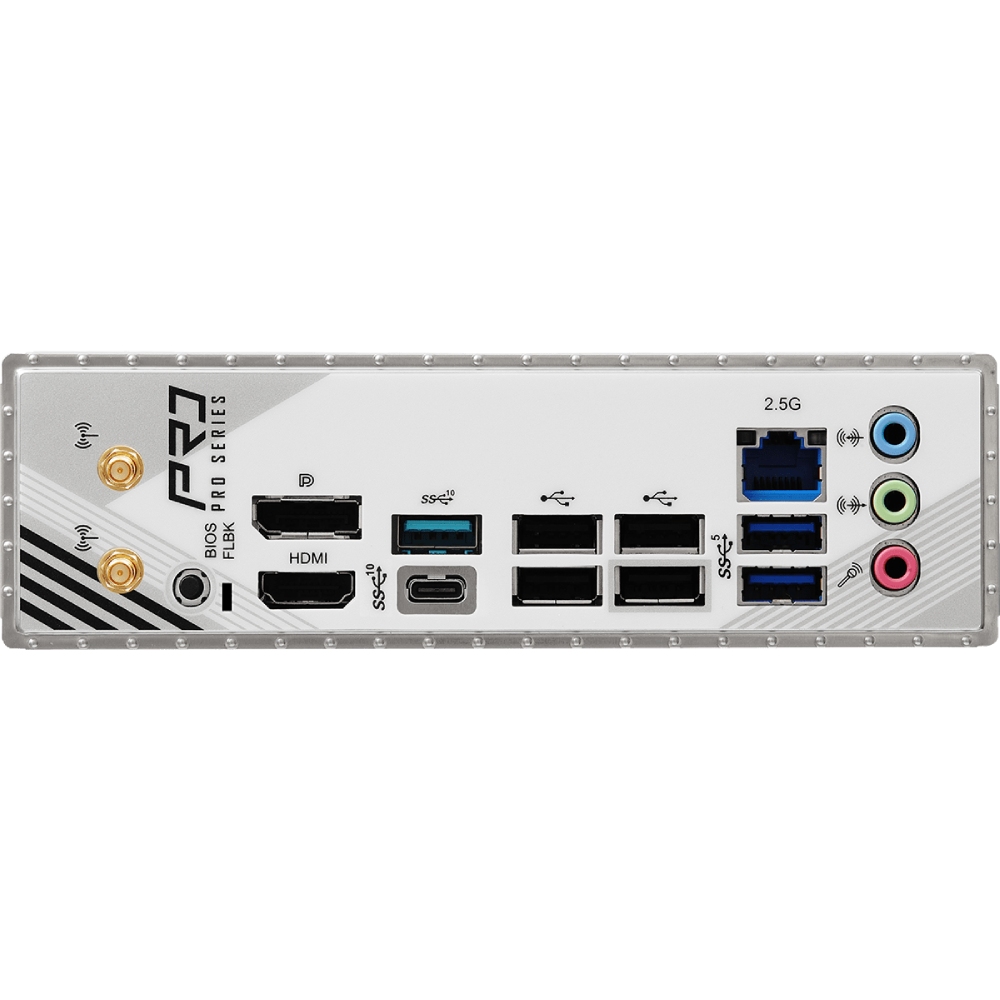 ASRock (AM5/B850, 4*DDR5, PCIex16, HDMI/DP, 4xSATAІІІ,3xM.2, 2.5GLan, mATX) (B850M PRO RS WIFI) на малюнкі №4