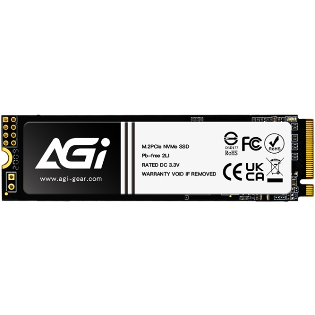 SSD 1Tb AGI AI298 M.2 2280 PCIe Gen 3x4 NVMe 1.3 3D NAND, Retail (AGI1T0GIMAI298) на малюнкі №1