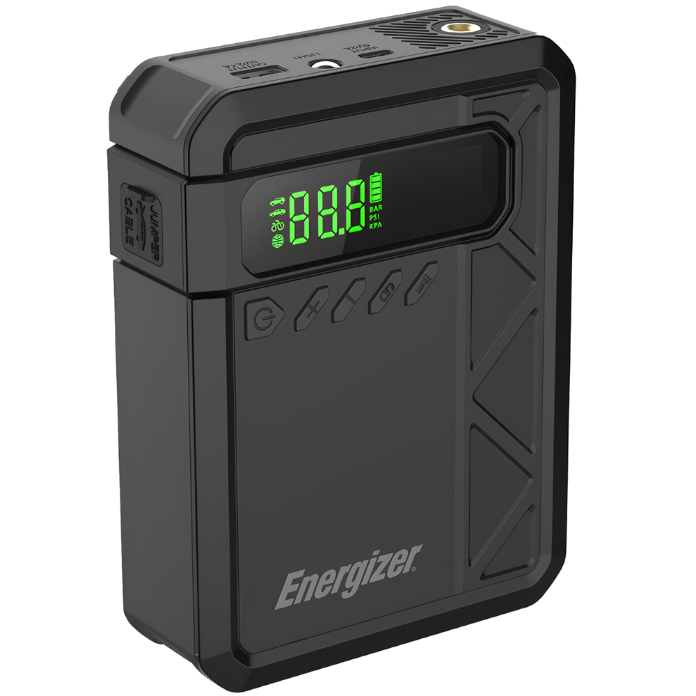 Автомобільний Jump Starter 10000mAh 37W USB-C,USB-A, 160 PSI, ліхтар 2W Energizer (JE10001JP) на малюнкі №4