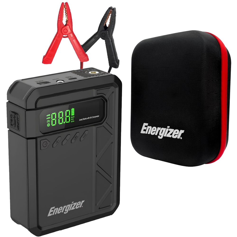 Автомобільний Jump Starter 10000mAh 37W USB-C,USB-A, 160 PSI, ліхтар 2W Energizer (JE10001JP) на малюнкі №7
