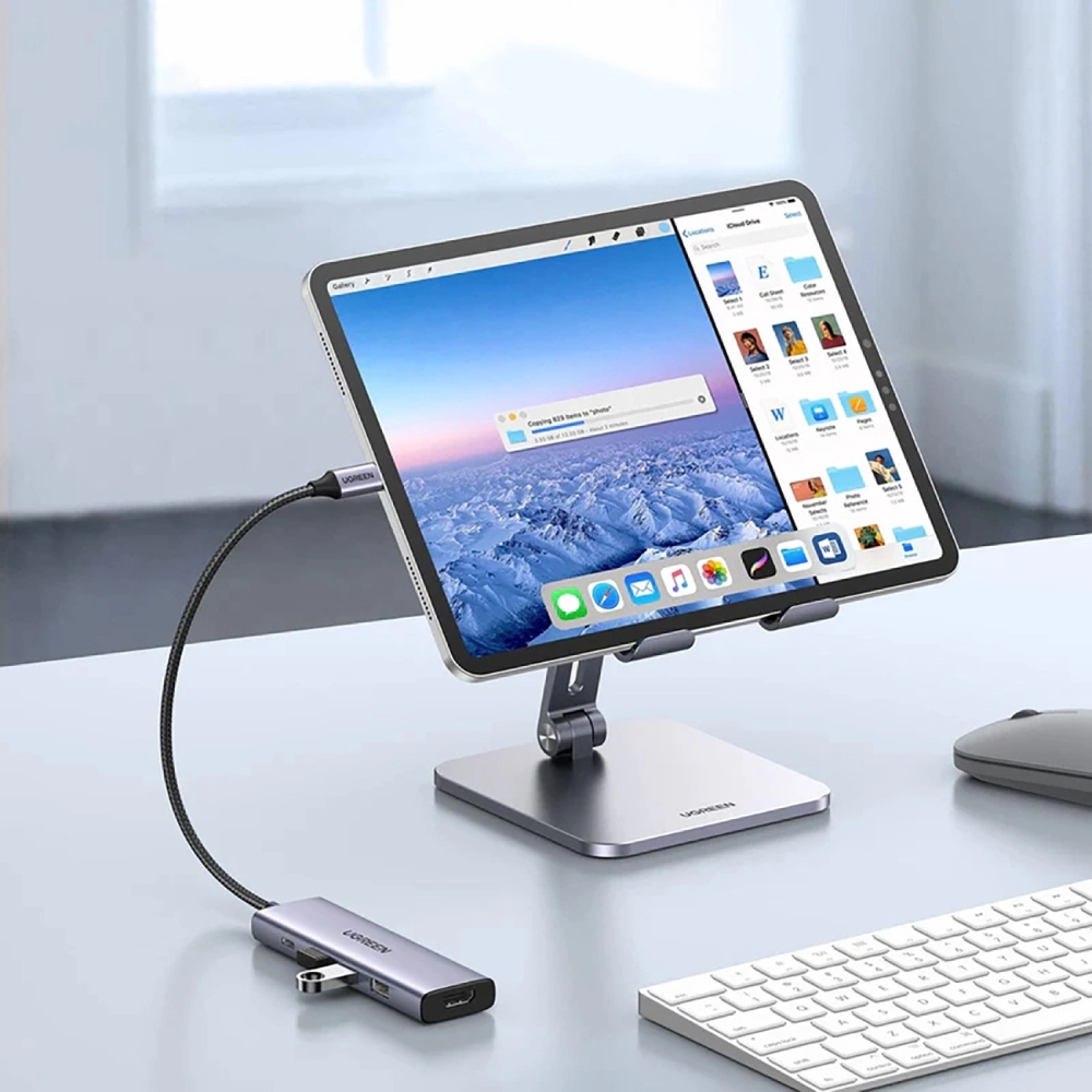 Док-станція USB3.0 Type-C -- HDMI 4K30Hz/3xUSB-А 3.0/Type-C/PD 100W 5-in-1 CM511 Ugreen (15596) на малюнкі №5