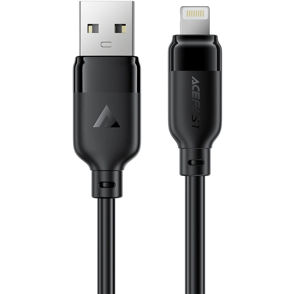 Кабель USB 2.0 AM-Lightning M, 2.0м, чорний, TPU C16-06 Acefast (6974316286271) на малюнкі №1