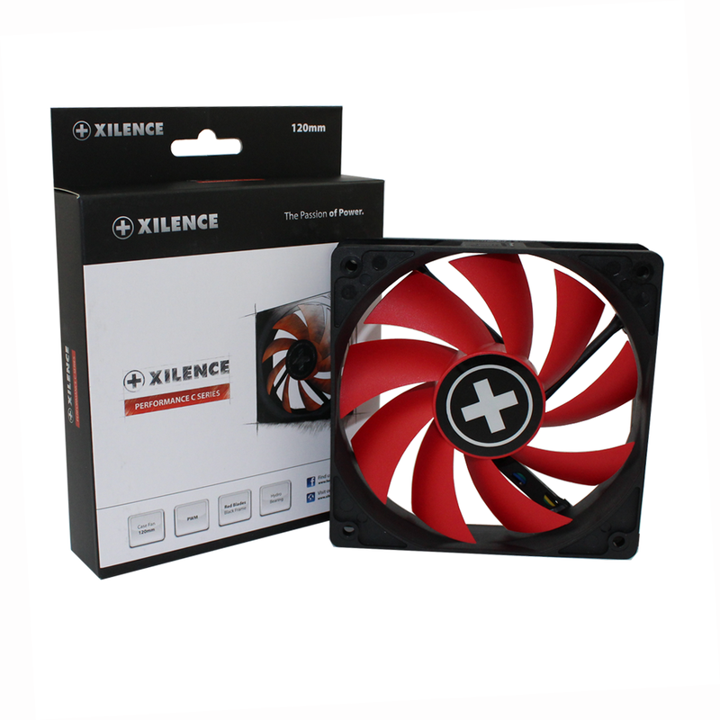 Вентилятор для корпуса 120mm Xilence Performance C XPF120.R.PWM Red/Black, Retail Box (XF042) на малюнкі №1