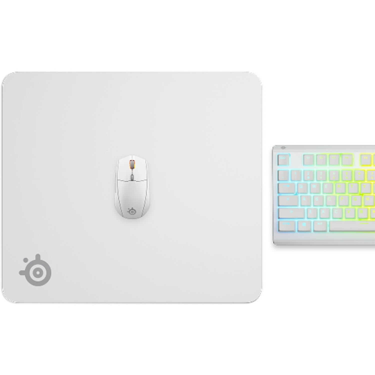 Ігрова поверхня SteelSeries QcK L 450х400х2мм White (63464) Білий на малюнкі №3