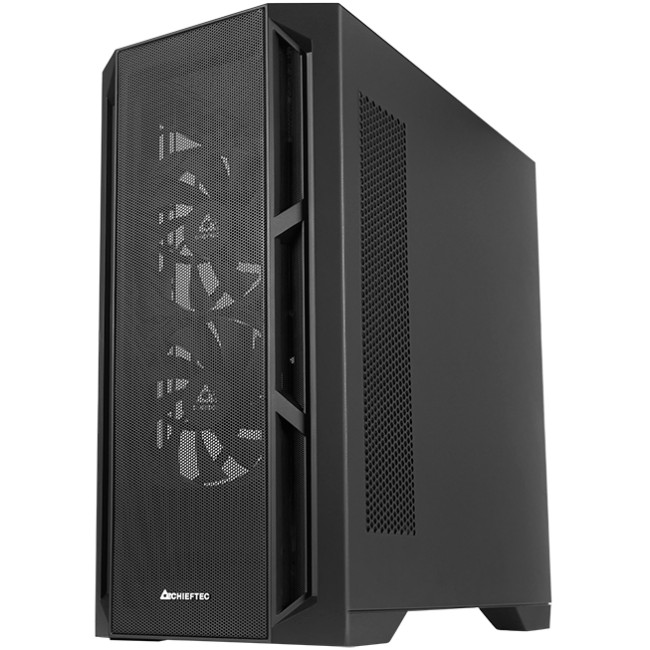 Корпус Chieftec APEX AIR 3x140mm, USB-C, E-ATX, без БЖ, Black (GA-01B-M-OP) Чорний на малюнкі №3