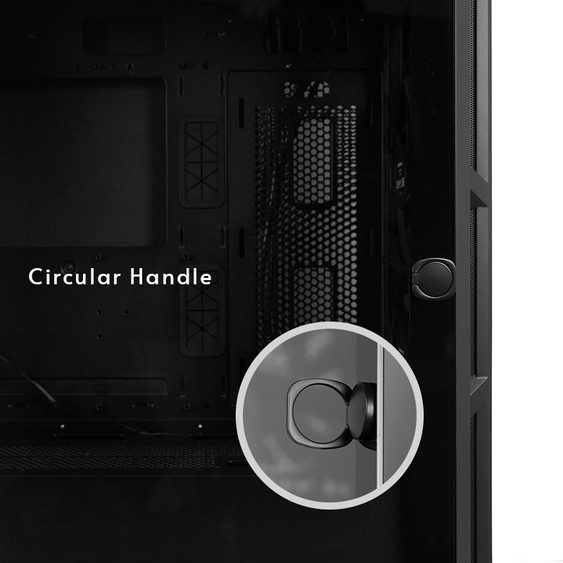 Корпус Chieftec APEX AIR 3x140mm, USB-C, E-ATX, без БЖ, Black (GA-01B-M-OP) Чорний на малюнкі №9
