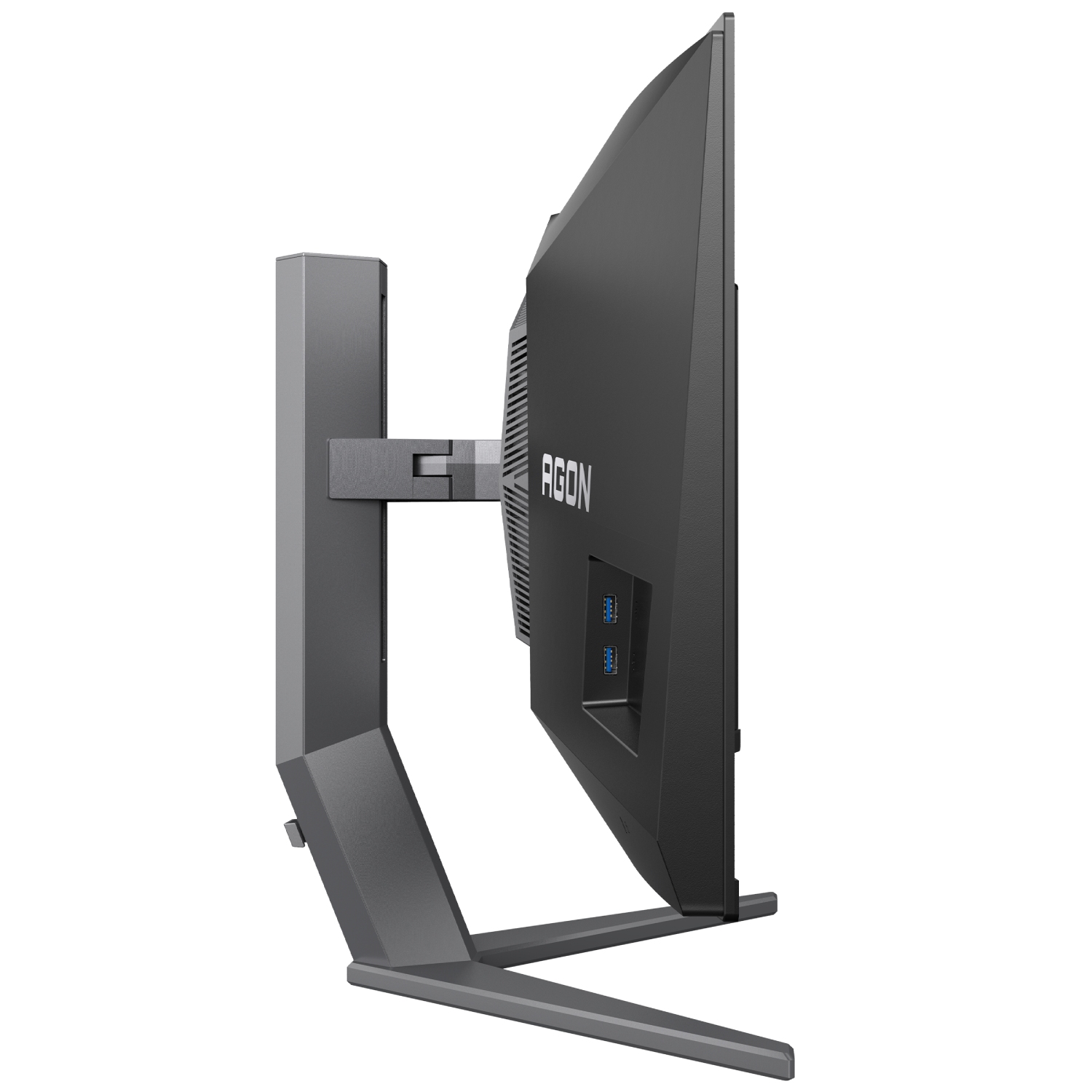 TFT 34 AOC AG346UCD, QD-OLED, UWQHD, 175Гц, 0,03мс, вигнутий, HDMIx2, DP, USB-hub, HAS, чорно-сірий (AG346UCD) чорний з сірим на малюнкі №4
