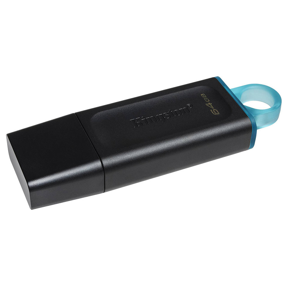USB Flash Kingston 64GB USB 3.2 Gen1 DataTraveler Exodia, Black/Teal, Retail (DTX/64GB#) Чорний на малюнкі №2