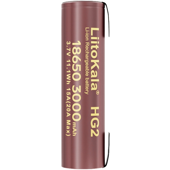 Акумулятор 18650 LiitoKala, 3000mAh, 3.7V li-ion battery, 1 pcs (Lii-HG2-N) на малюнкі №1