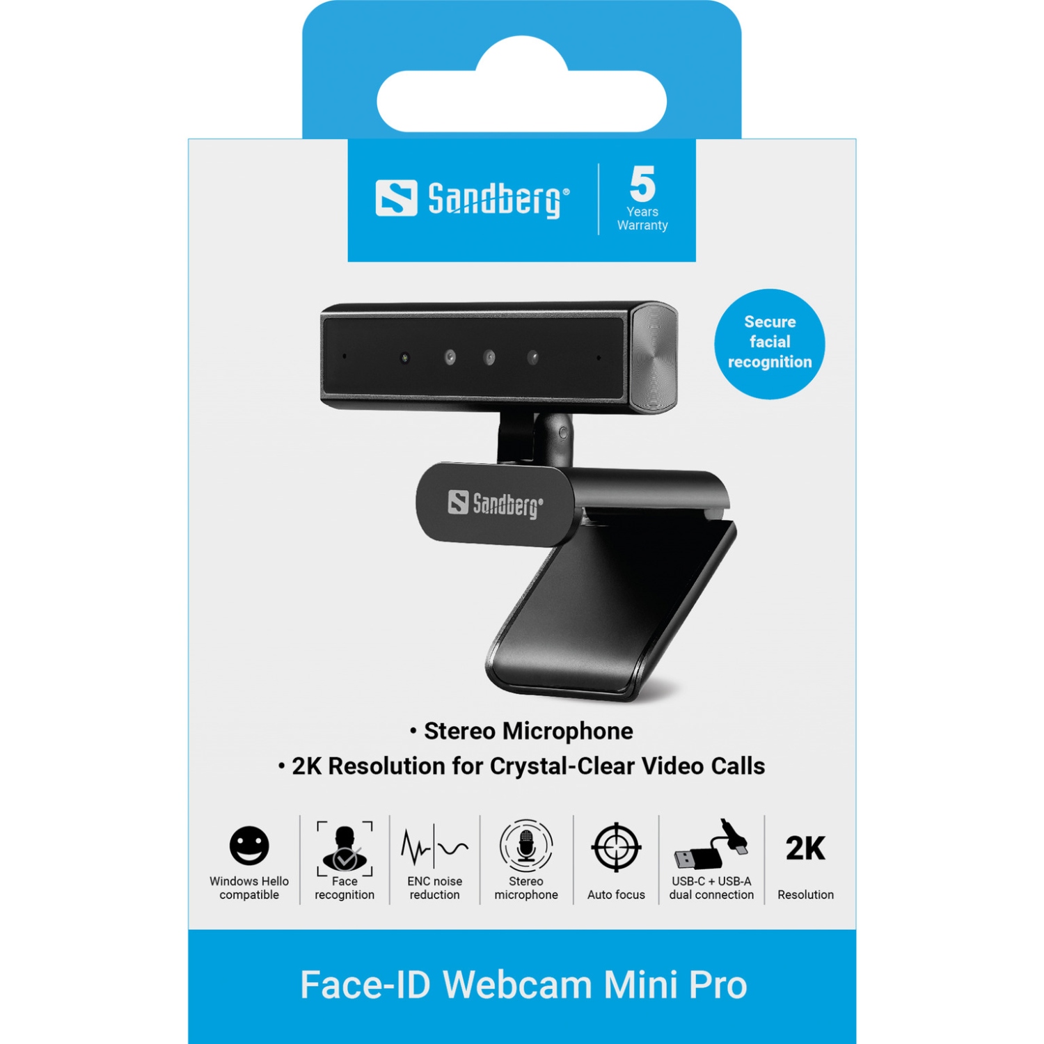 Веб-камера Sandberg Face-ID Webcam Mini Pro (134-44) на малюнкі №4