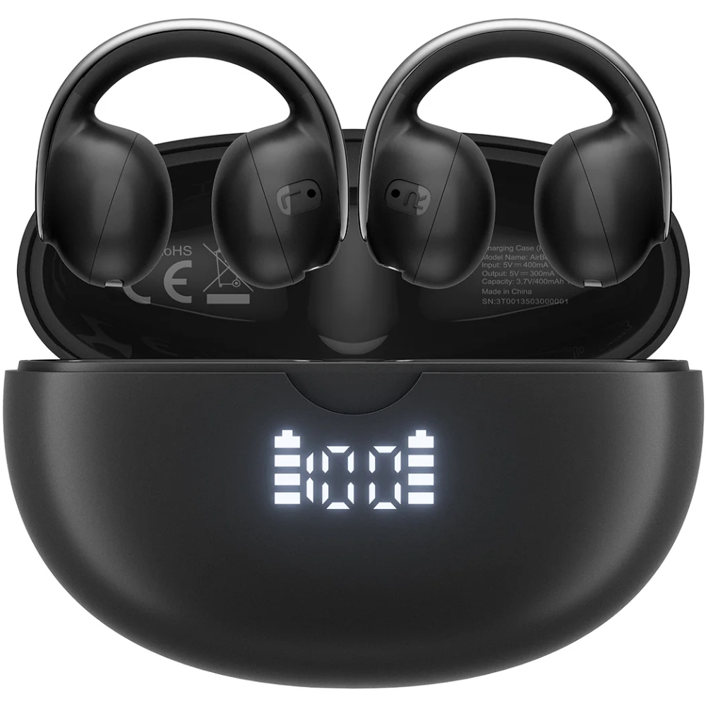 Навушники TWS Blackview AirBuds 13 Lava Black (6931548323280) Чорний на малюнкі №1