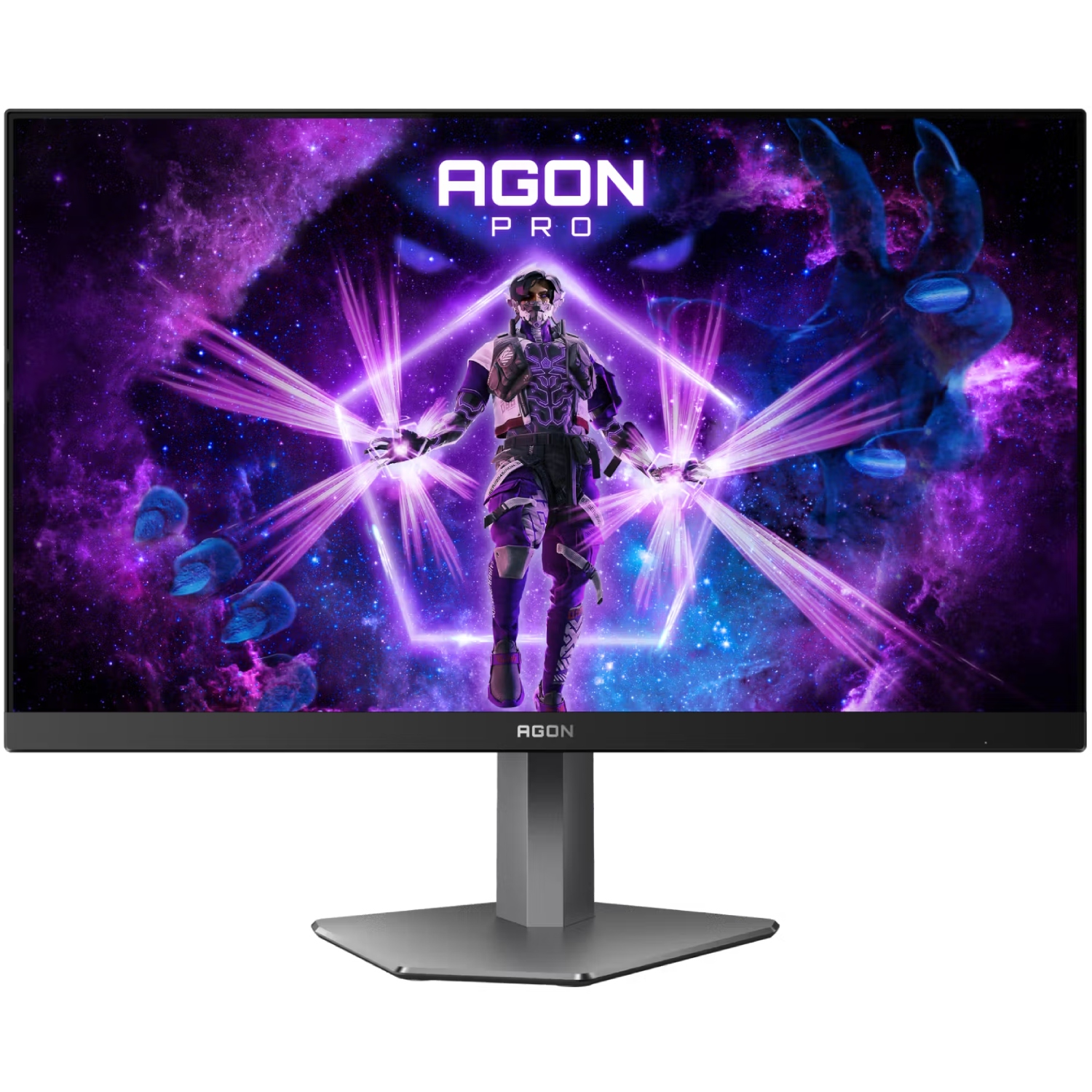 TFT 24.1 AOC AG246FK6, Ultra-Fast TN eSports, 610Hz, 2xHDMI, DP, USB-hub, HAS, Pivot, чорно-сірий (AG246FK6) чорний з сірим на малюнкі №1