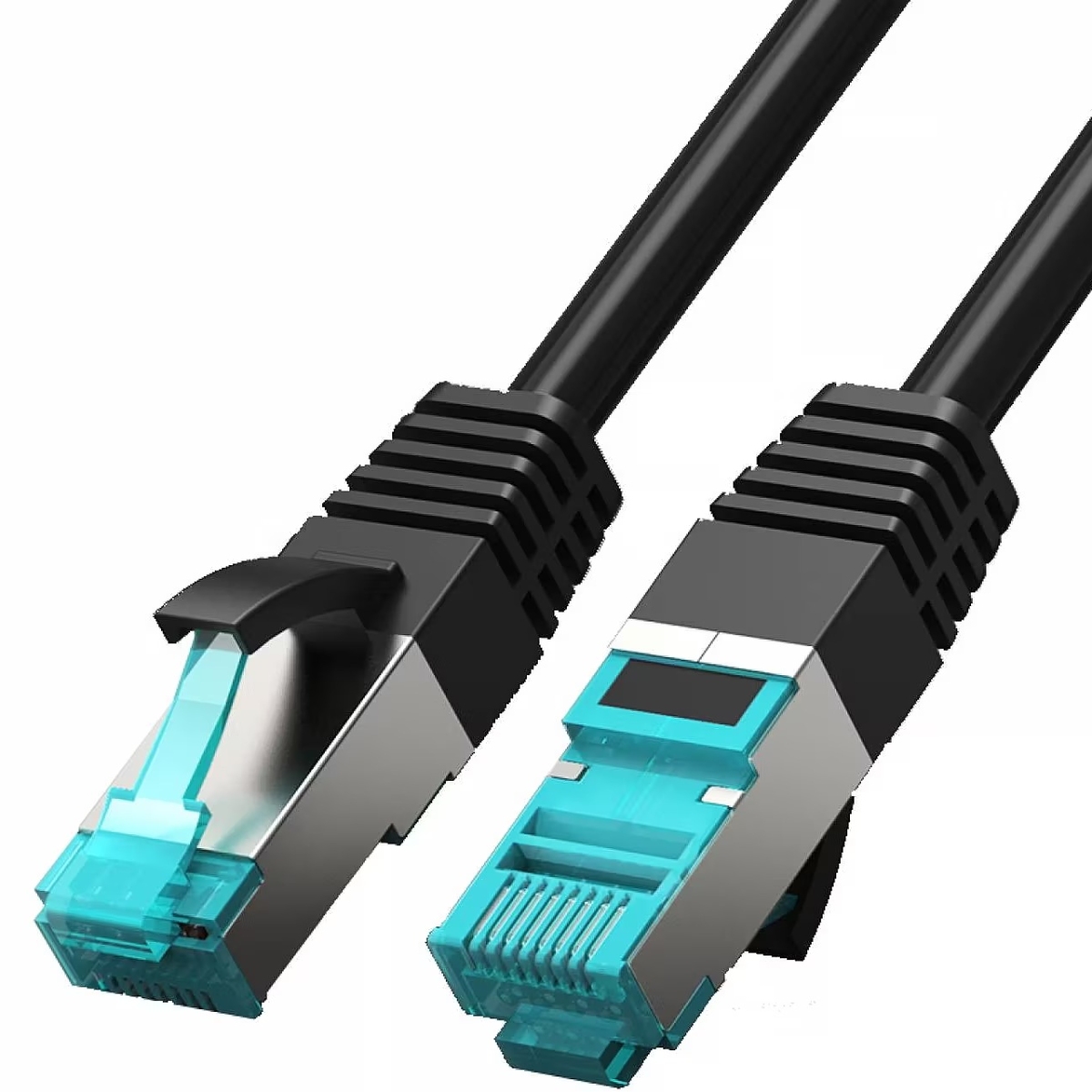Патчкорд FTP Cat.5e ( 1.5м ), Vention (VAP-B05-B150) Чорний на малюнкі №2