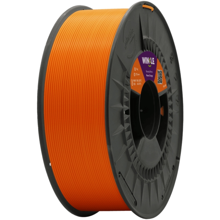 Пластик (Filament) WINKLE PLA HD 1кг, 1.75мм (PHD01000175NARNEMWNK) помаранчевий на малюнкі №1
