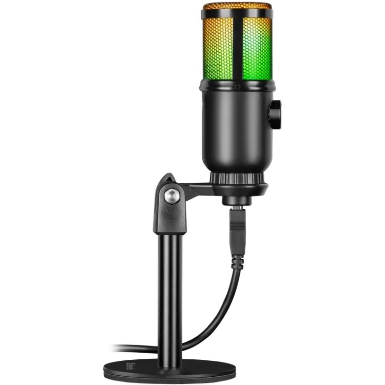 Ігровий стрім мікрофон Defender Glow GMC 400 USB, RGB, 1.3 м (64640) Чорний на малюнкі №5