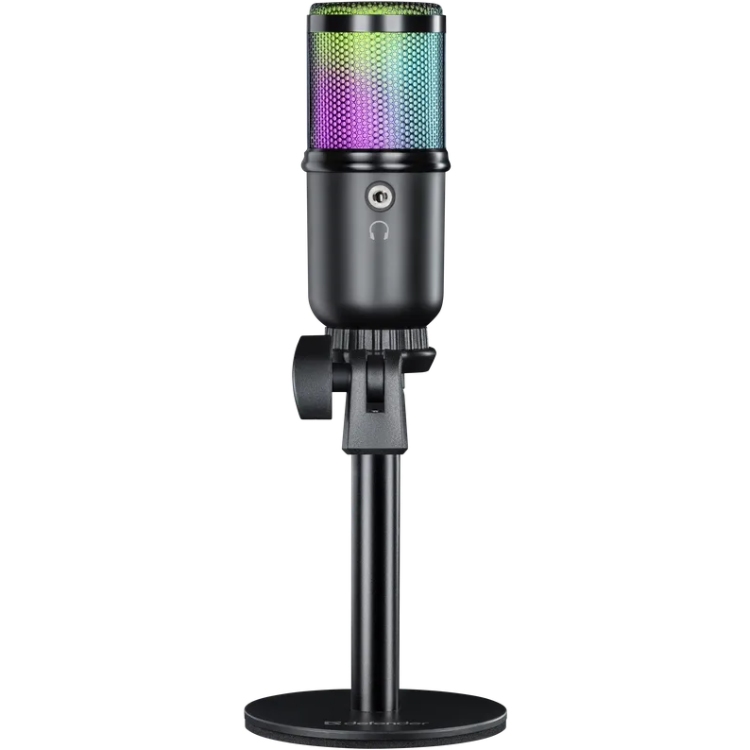 Ігровий стрім мікрофон Defender Glow GMC 400 USB, RGB, 1.3 м (64640) Чорний на малюнкі №7