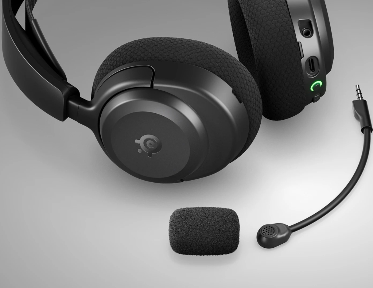 Ігрова гарнітура SteelSeries Arctis Nova 3 Wireless for PC MultiPlatform Black (61775) Чорний на малюнкі №4