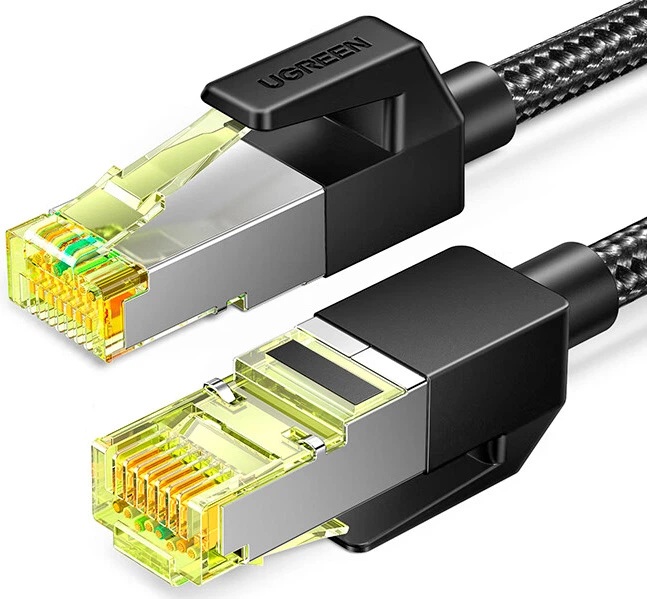 Патч-корд Ugreen CAT 7 F/FTP, 10.0м, AWG 30 (30791) Чорний на малюнкі №2