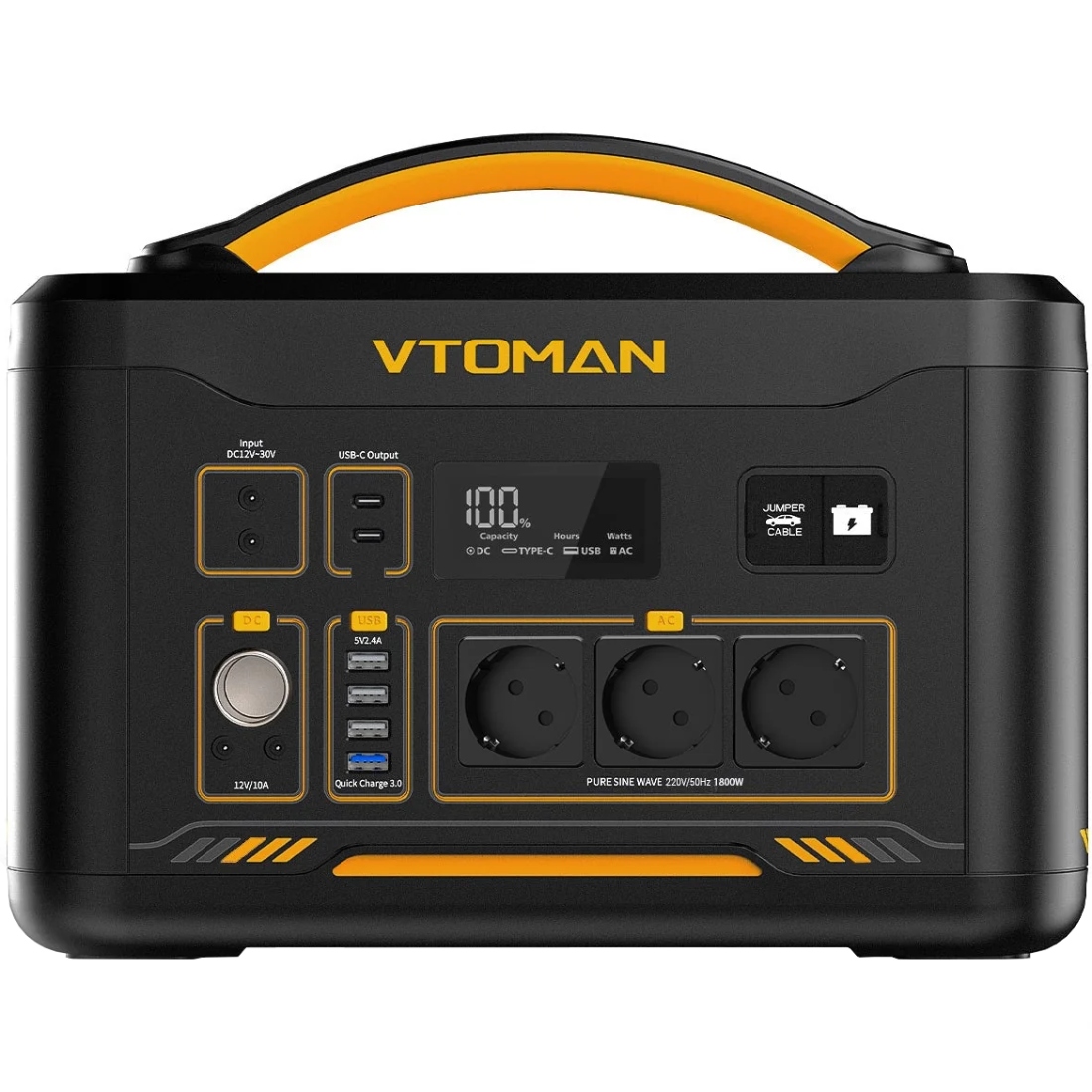 Зарядна станція Vtoman PB-29 (1548 Вт/г) 2200W LiFePO4 (Jump 2200) на малюнкі №1