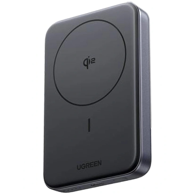 УМБ Ugreen Magnetic Wireless 10000mAh 30W QI2 USB-C In/Out (PB761) Black (45763) на малюнкі №1