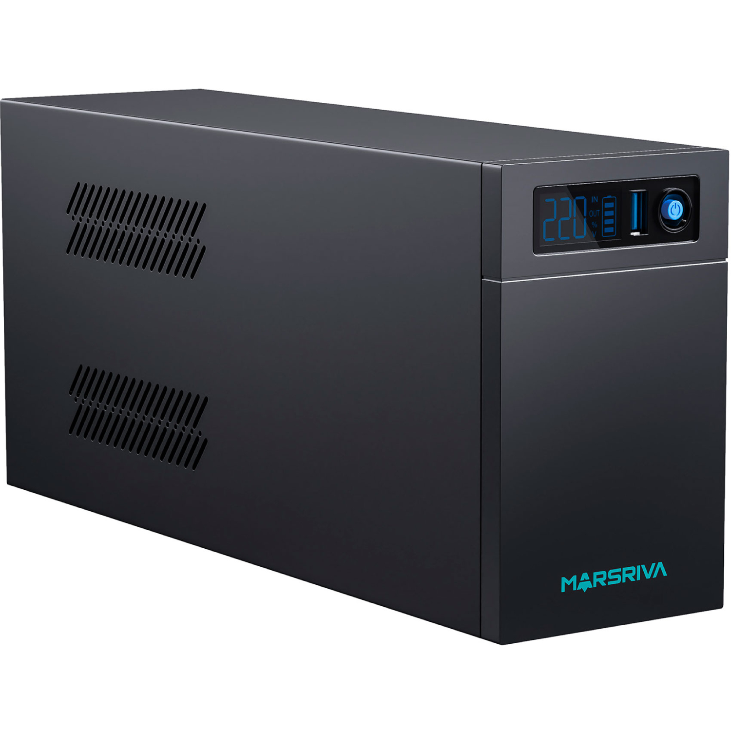 ДБЖ Marsriva MR-UF1200L, 1200ВА/720Вт, Line-Interactive, LED version, з літієвою батареєю (MR-UF1200L) на малюнкі №2