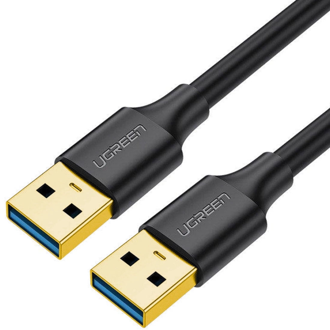 Кабель USB 3.0 AM-AM, 0,5 м, Чорний, US128 UGREEN (10369) Чорний на малюнкі №1