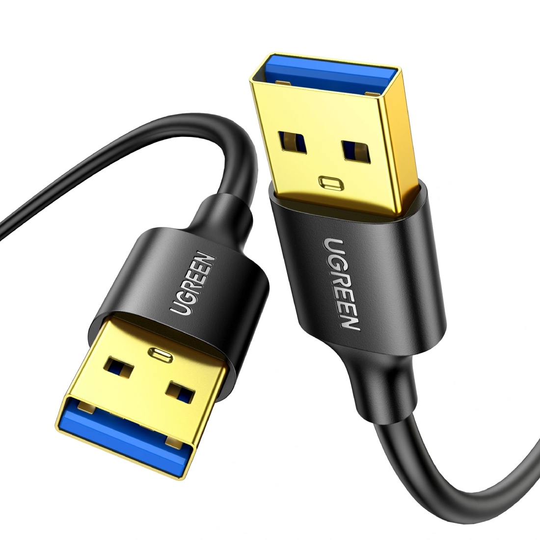 Кабель USB 3.0 AM-AM, 0,5 м, Чорний, US128 UGREEN (10369) Чорний на малюнкі №3