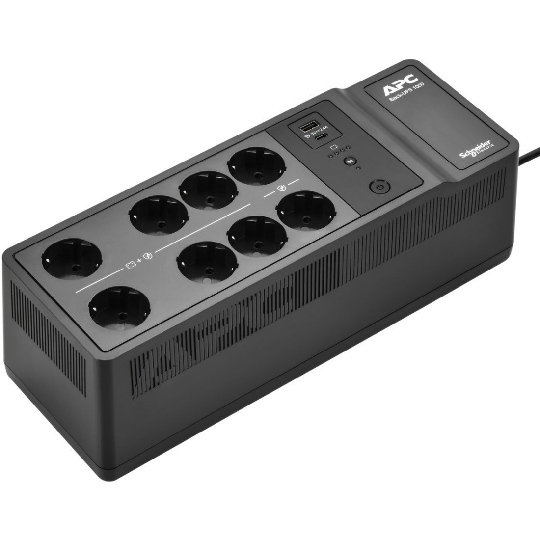 ДБЖ APC Back UPS 1050VA/600W, USB charging port, USB, 6+2 Schuko (BE1050G2-GR) на малюнкі №2