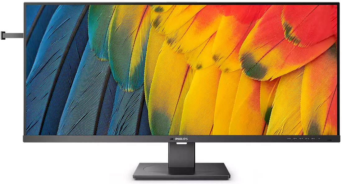 TFT 40 Philips 40B1U5600, WQHD, IPS, 100 Гц, HDMI, DP, USB-C, USB-hub, HAS, колонки (40B1U5600/00) Чорний на малюнкі №1