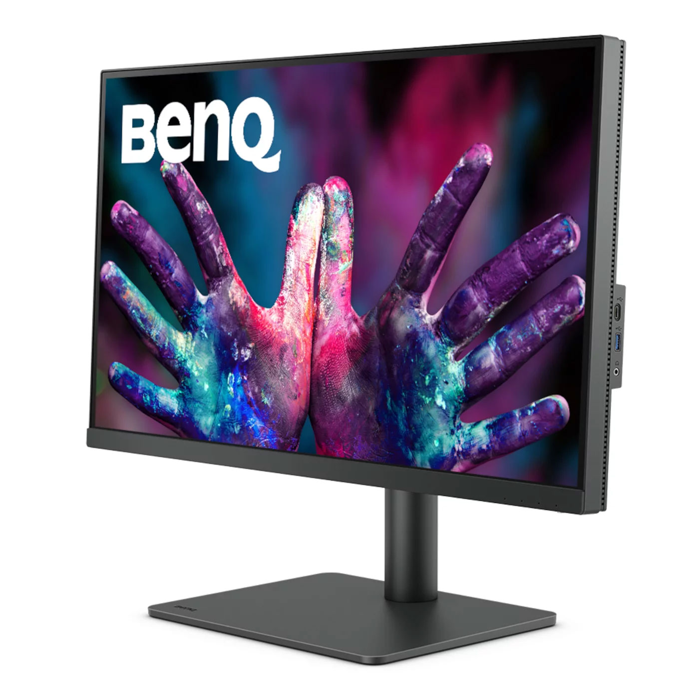 TFT 27 BenQ PD2705U, 4K UHD, IPS, 99% sRGB, HDMI, DP, USB-C, USB-hub, HAS, колонки (9H.LKDLA.TBE) Темно-Сірий на малюнкі №4