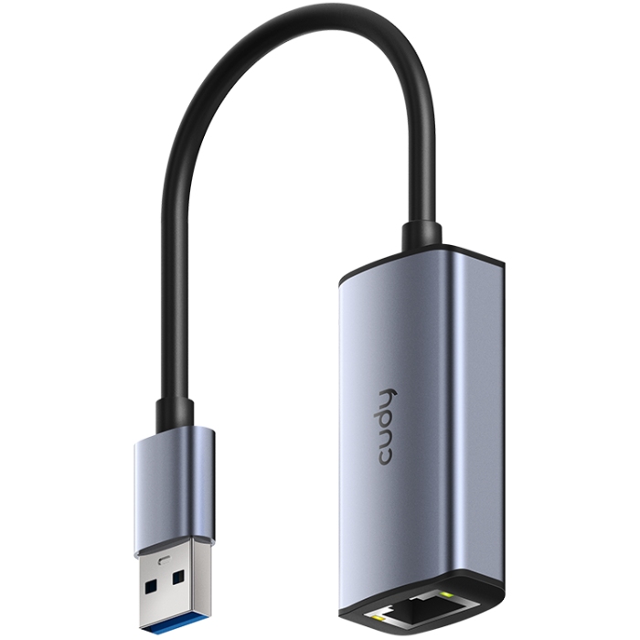 Перехідник USB 3.0 Type-A -- Ethernet RJ45 2500 Mb Cudy (UE25A) на малюнкі №1