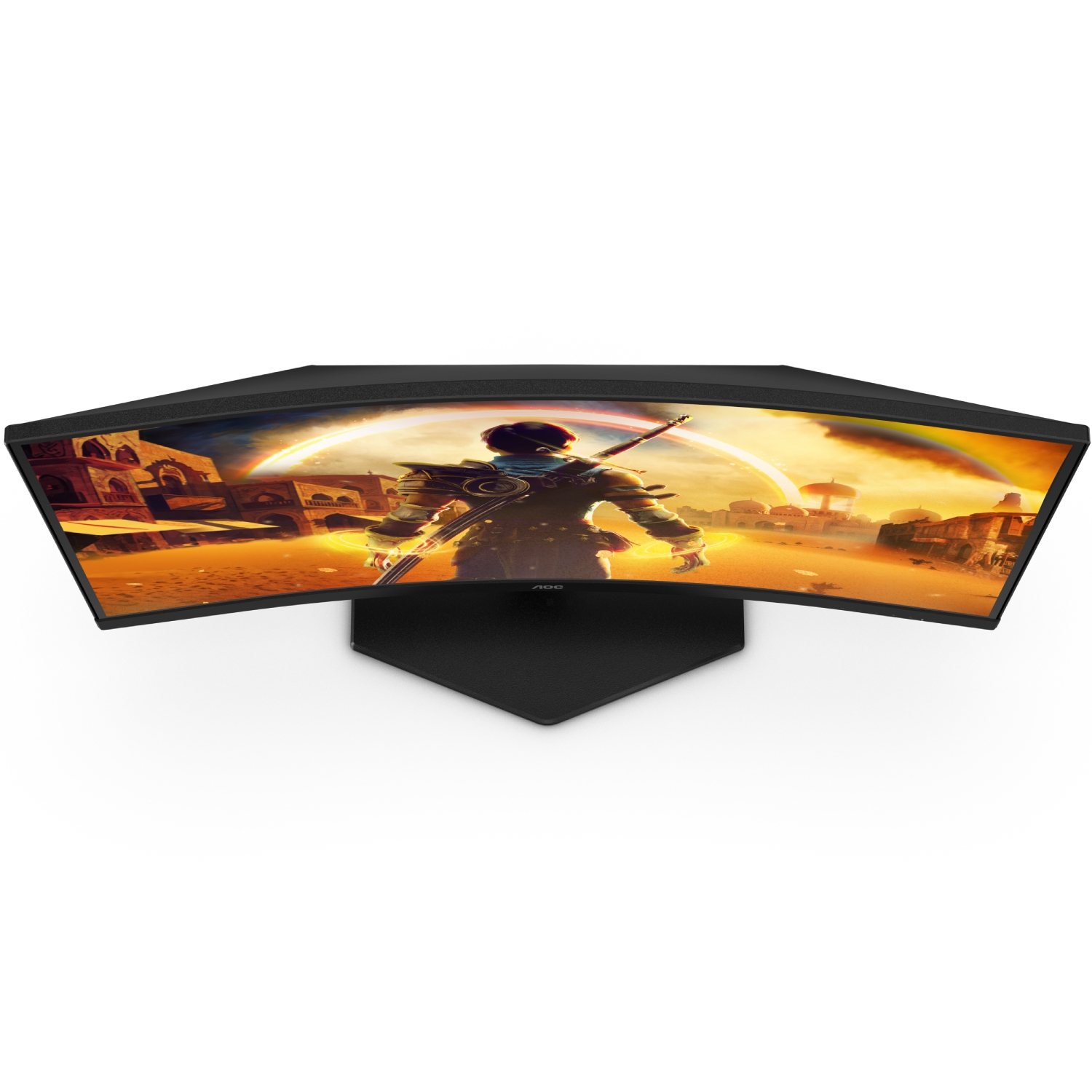TFT 23.6 AOC C24G42E, VA, 180Гц, вигнутий, 2хHDMI, DP, колонки, чорно-червоний (C24G42E) чорний з червоним на малюнкі №9