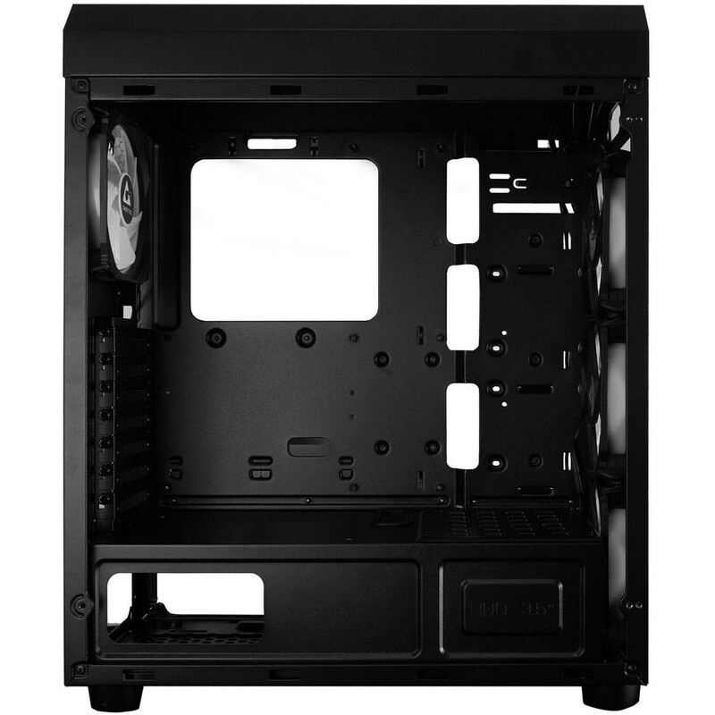 Корпус Chieftec SCORPION III GL-03B-OP 4x120mm A-RGB, Type-C ATX, без БЖ, Black (GL-03B-UC-OP) Чорний на малюнкі №9
