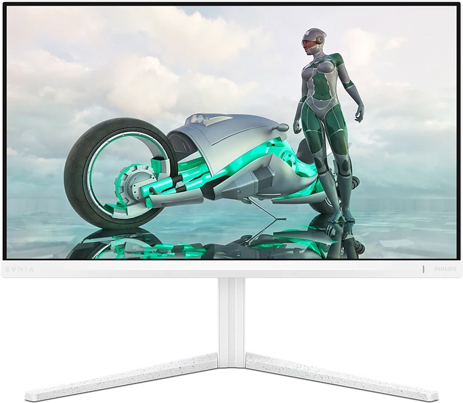 TFT 23.8 Philips 24M2N3201A, IPS, 180Hz, 0,5ms, 2xHDMI, DP, HAS, Pivot, колонки (24M2N3201A/00) Білий на малюнкі №1